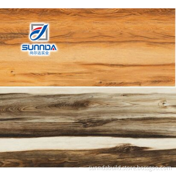 nature discontinued wooded design porcellanato tiles, rustic glazed porcelain non-slip wood tiles